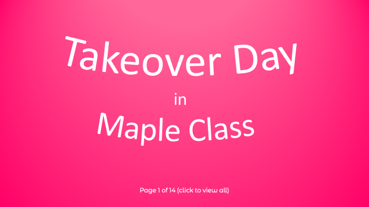 Takeover Day PDF Link